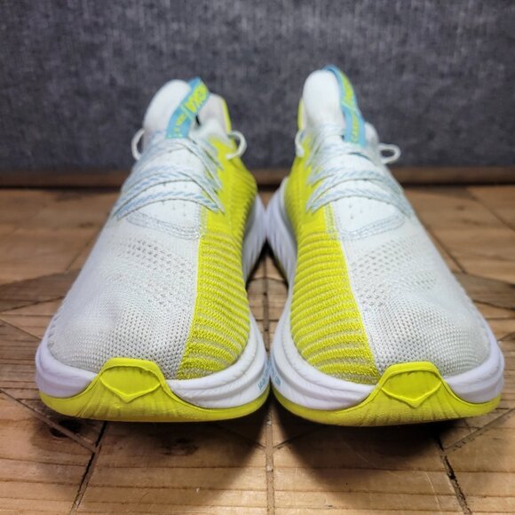 Hoka One One Men's 9.5 Carbon x 3 Billowing Sail Evening Primrose Running Shoes - Picture 4 of 12